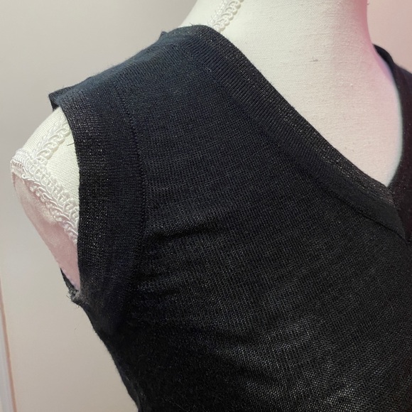 MISSONI Made in Italy Black Ruffle Top - Picture 4 of 6